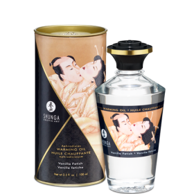 Shunga Warming Massage Oil Vanilla Fetish 3.5oz