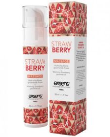 Exsens Of Paris Massage Oil Strawberry 1.7oz