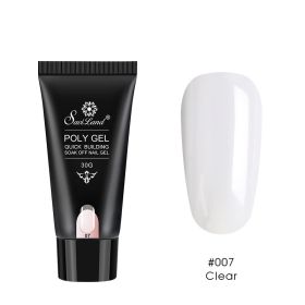 Quick Extension Gel Crystal Gel Nail Set (Option: 007Clear)