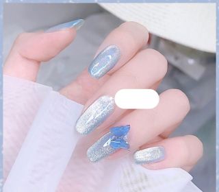 Milk Tea Crystal Stone Cat Eye Nail Polish (Option: Y-10ML)