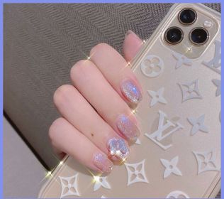 Milk Tea Crystal Stone Cat Eye Nail Polish (Option: D-10ML)