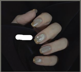 Milk Tea Crystal Stone Cat Eye Nail Polish (Option: L-10ML)