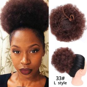 High Puff Ponytail (Option: 33color)