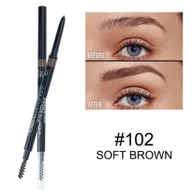 PHOERA New 5 Color Thin Eyebrow Pencil (Option: 102Soft Brown)