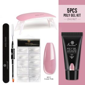 Quick Extension Gel Crystal Gel Nail Set (Option: Cover Pink)