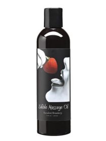 Edible Massage Oil Succulent Strawberry 8 Ounce (SKU: TCN-7750-03)