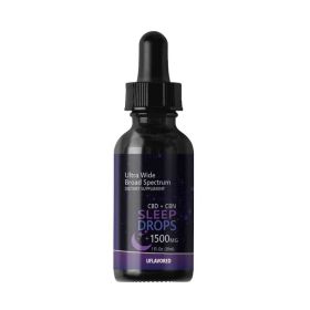 CBD + CBN Sleep Tinctures (Broad Spectrum CBD) (Strength & Flavor: 1500mg Unflavored)