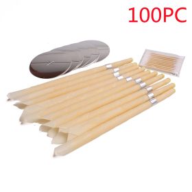 Coning Beewax Natural Ear Candle Ear Healthy Care Ear Treatment Wax Removal Earwax Cleaner (Option: 100Pcs)